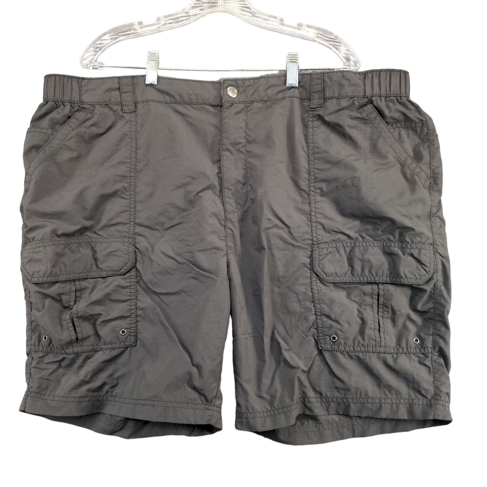 Unbranded Men's 100% Nylon Cargo Shorts Gray Size 46 Pockets
